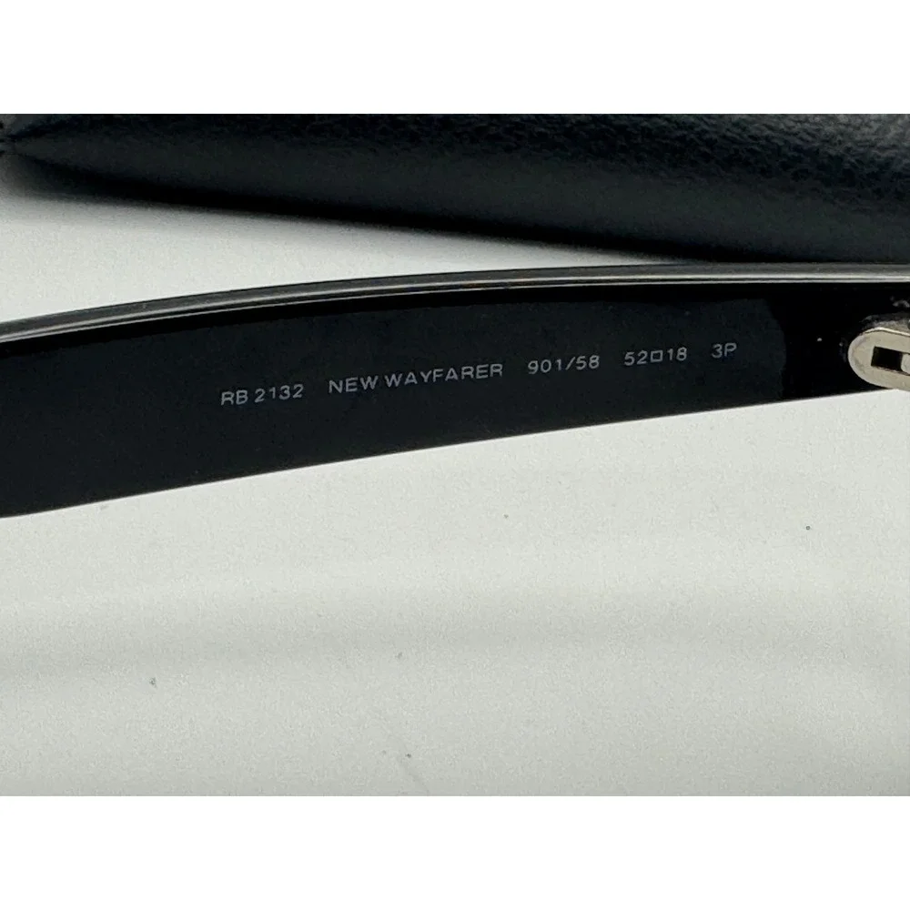 Ray-Ban RB2132 New Wayfarer Polarized Sunglasses Black 901/58 52mm Italy